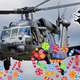 Illustration for article titled National Guard Blackhawk Makes Rogue Candy Raid On Halloween Party